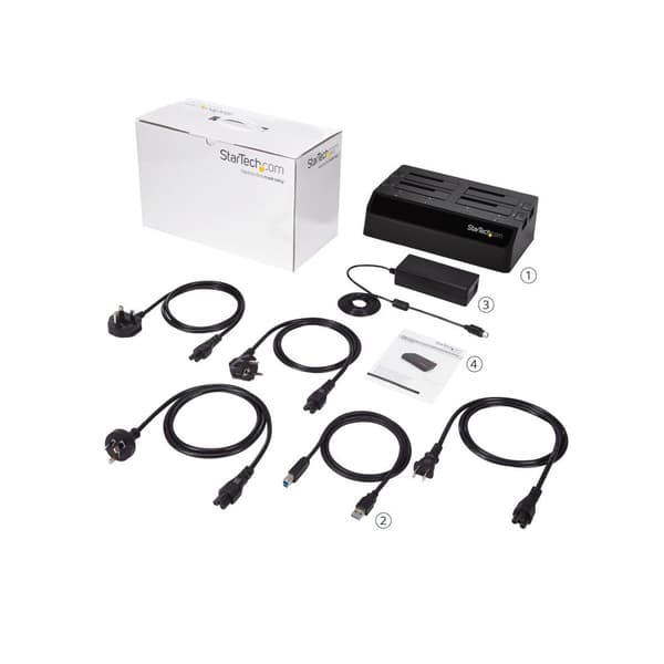 Startech USB 3.0 til 4-Bay HDD Dock med UASP og blæsere
