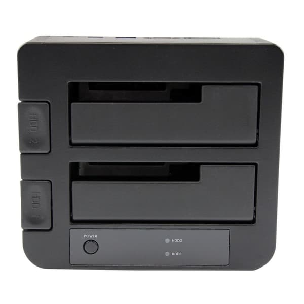 StarTech.com USB 3.0 / eSATA dobbelt harddisk dockingstation med UASP til 2,5/3,5 tommer SATA SSD / HDD SATA 6 Gbps