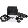 Miniatyrbillede 6 af 6: StarTech.com USB 3.0 / eSATA dobbelt harddisk dockingstation med UASP til 2,5/3,5 tommer SATA SSD / HDD SATA 6 Gbps
