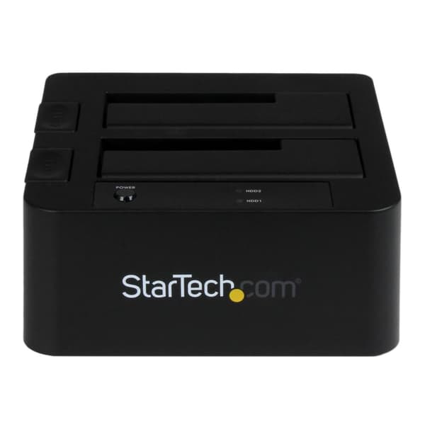 StarTech.com USB 3.0 / eSATA dobbelt harddisk dockingstation med UASP til 2,5/3,5 tommer SATA SSD / HDD SATA 6 Gbps