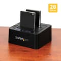 Miniatyrbillede 5 af 7: StarTech.com USB 3.1 (10 Gbps) Standalone duplikator-dockingstation til 2,5'' & 3,5'' SATA SSD/HDD-drev med hurtig duplikering op til 28 GB/min.