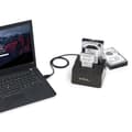 Miniatyrbillede 4 af 6: StarTech.com USB 3.1 (10fps) dobbelt harddisk dockingstation til 2,5 og/eller 3,5'' SATA SSD/HDD