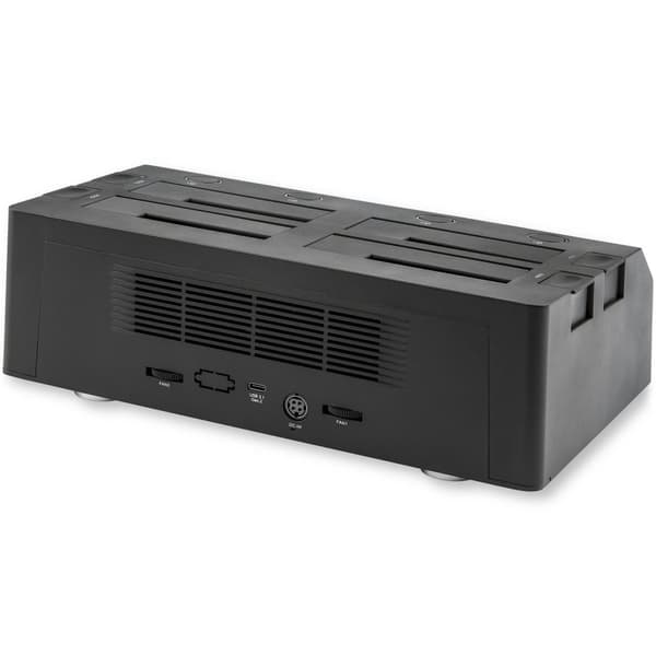 StarTech.com 4-paikkainen SATA HDD -telakointiasema - 2,5¿/3,5 SSD-/HDD-levyille - USB 3.1 (10 Gbps) - kiintolevytelakka - Tallennuskotelo - 2,5 / 3,5