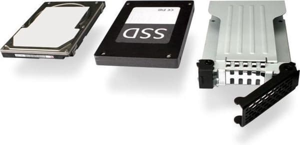 Icy Dock MB991TRAY-B -kotelo tallennusasemille 2,5" musta, hopea