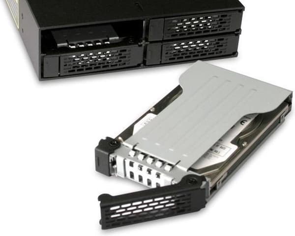 Icy Dock MB991TRAY-B -kotelo tallennusasemille 2,5" musta, hopea