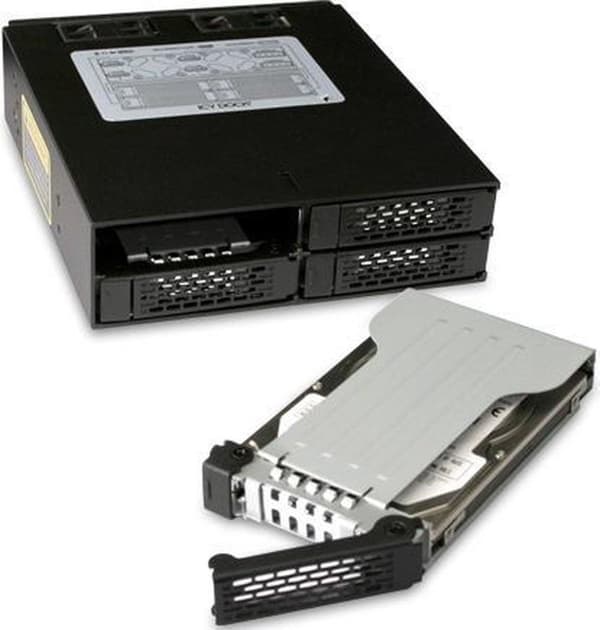 Icy Dock MB994SP-4SB-1 drevbåspanel 13,3 cm (5,25'') Bærepanel Sort