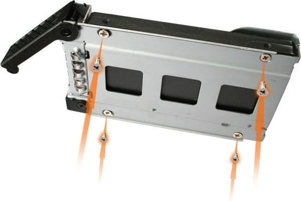 Icy Dock MB994SK-1B tallennusasemakotelo 2,5 tuuman HDD/SSD-kotelo Musta