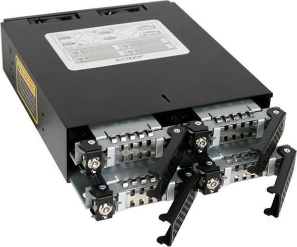Icy Dock MB994SK-1B tallennusasemakotelo 2,5 tuuman HDD/SSD-kotelo Musta