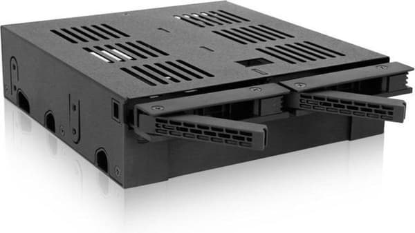 Icy Dock MB322SP-B HDD/SSD-hölje 2,5/3,5'' svart lagringsenhetskåpa