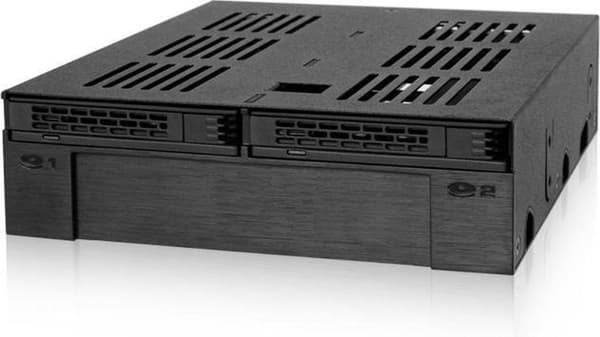 Icy Dock MB322SP-B HDD/SSD-hölje 2,5/3,5'' svart lagringsenhetskåpa