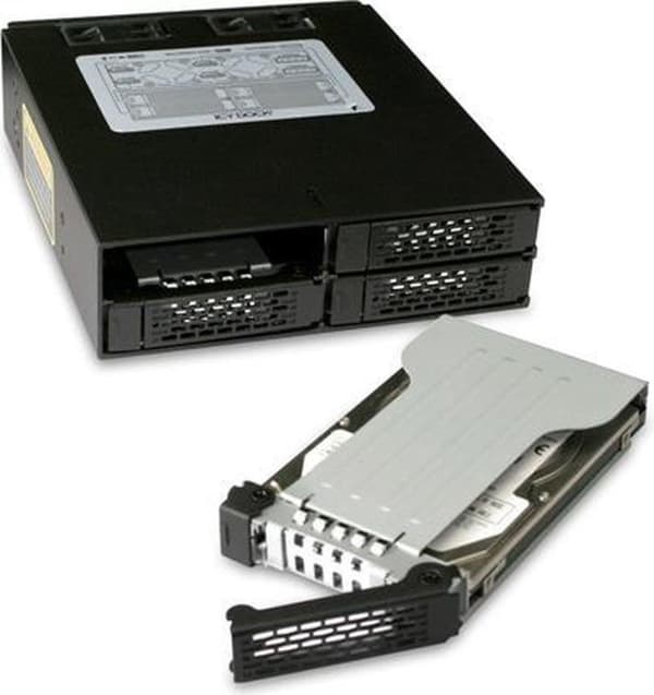 Icy Dock MB994SP-4S enhetsplatspanel Svart