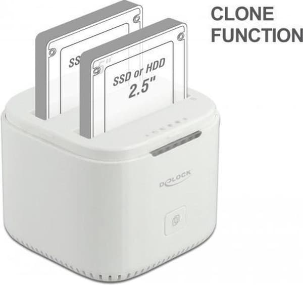 Delock USB Type-C 3.2 -telakointiasema 2x2,5" SATA HDD/SDD:lle