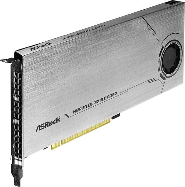 Asrock Hyper Quad M.2 interfacekort/adapter Intern