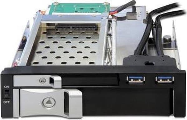 Delock - 5,25 Wechselrahmen für 1 x 2,5 + 1 x 3,5 SATA HDD