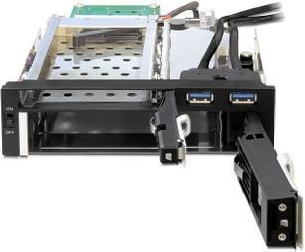 Delock - 5,25 Wechselrahmen für 1 x 2,5 + 1 x 3,5 SATA HDD