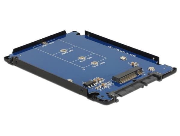 Delock 2,5'' hus til M.2 SSD (maks. 80 mm) - SATA600 / sort