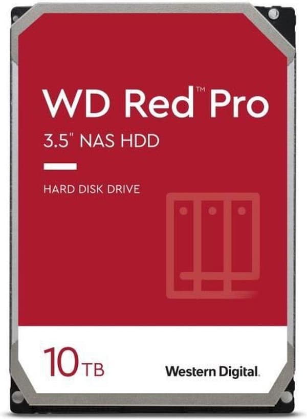Western Digital WD Red Pro - Intern harddisk 3,5" - NAS - 10 TB