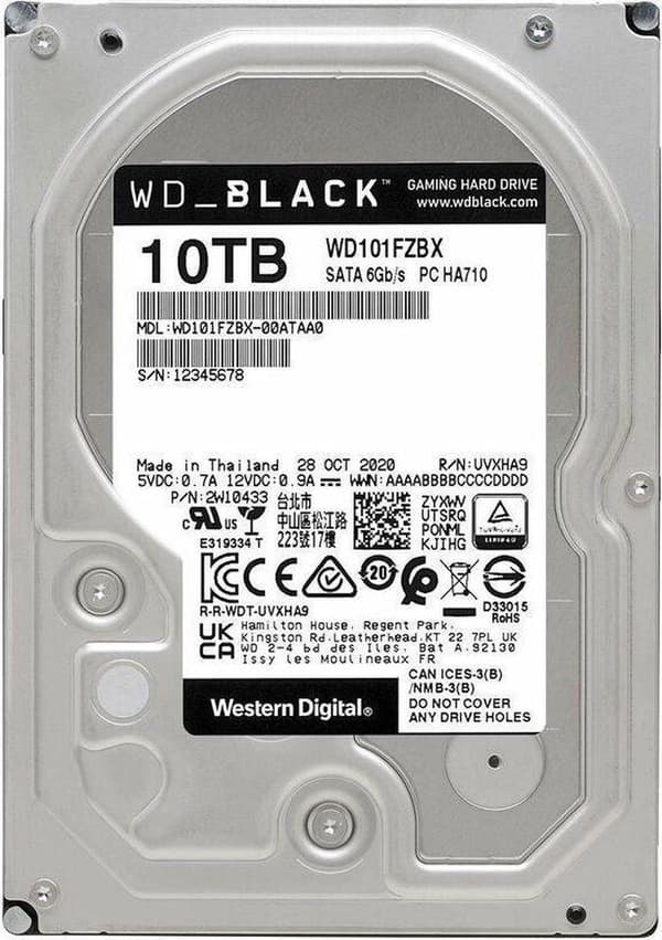 Hårddisk Western Digital WD101FZBX 3,5" SATA III 10TB