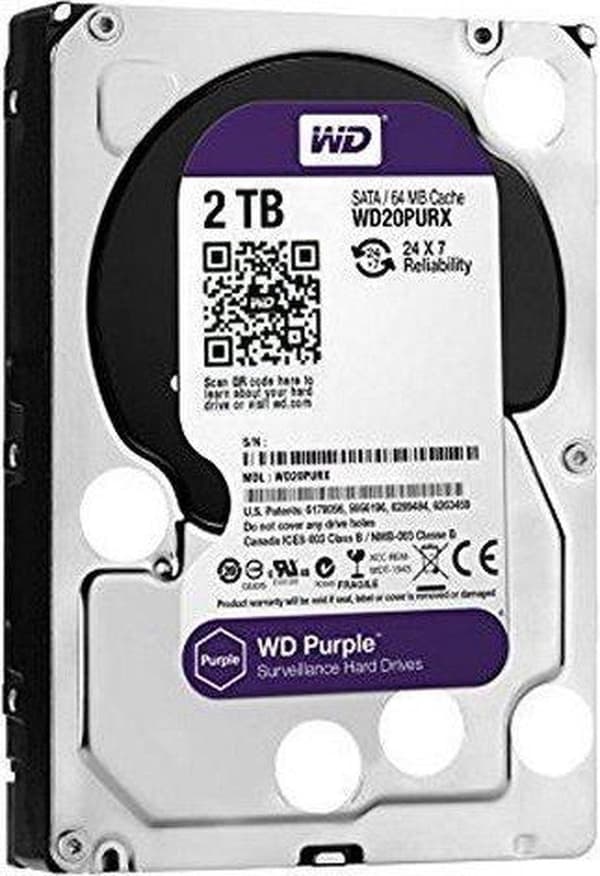 WD Purple - Sisäinen kiintolevy - 2 TB