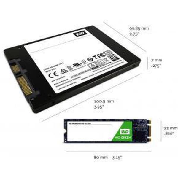 Western Digital Green SSD - Intern SSD 2,5" SATA - 240 GB