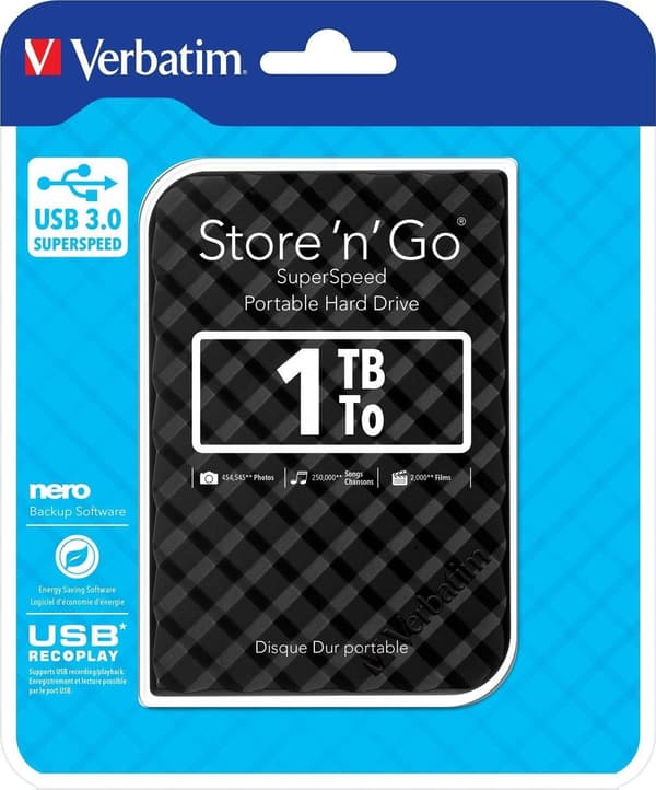 Verbatim Store 'n' Go - Ulkoinen kiintolevy - 1 Tt