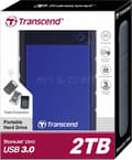 Miniatyrbild 6 av 10: Transcend StoreJet 25H3 - Extern hårddisk - 2TB - Blå