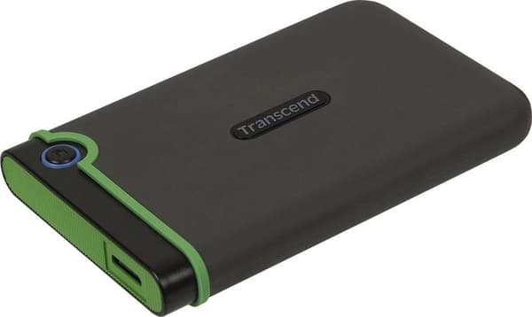 Transcend StoreJet® 25M3S Slim 1 TB 2,5" ekstern harddisk USB 3.2 Gen 2 (USB 3.1) Stålgrå TS1TSJ25M3S