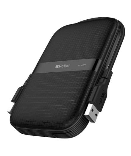 Silicon Power Armor A60 ekstern harddisk 2 GB Sort