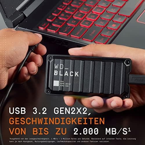 SanDisk WD Black P40 Game Drive SSD 500GB (WDBAWY5000ABK-WESN)