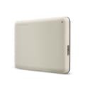 Miniatyrbillede 3 af 4: Toshiba Canvio Advance - Harddisk - 1TB - ekstern (bærbar) - 2,5" (6,4 cm) - USB 3.2 Gen 1 - lys beige (HDTCA10EW3AA)