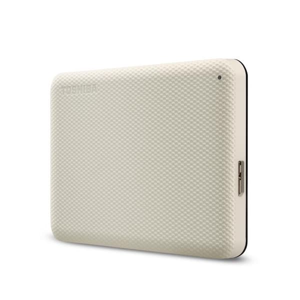 Toshiba Canvio Advance - Harddisk - 1TB - ekstern (bærbar) - 2,5" (6,4 cm) - USB 3.2 Gen 1 - lys beige (HDTCA10EW3AA)