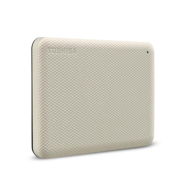 Toshiba Canvio Advance - Harddisk - 1TB - ekstern (bærbar) - 2,5" (6,4 cm) - USB 3.2 Gen 1 - lys beige (HDTCA10EW3AA)