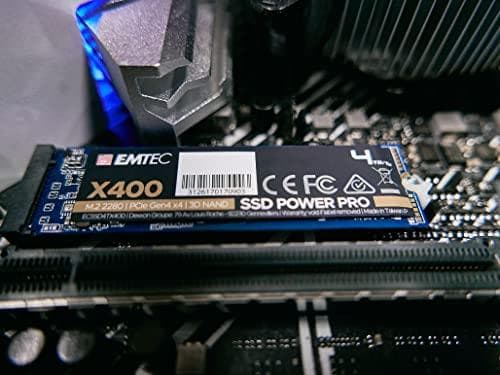 EMTEC Power Pro X400 - SSD - 1 TB - intern - M.2 2280 - PCIe 4.0 x4 (NVMe) (ECSSD1TX400)