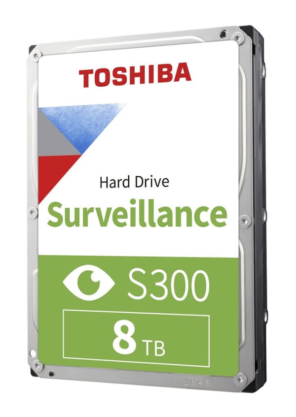 Toshiba S300 Surveillance - Harddisk - 8 TB - intern - 3,5" (8,9 cm) - SATA 6 Gb/s - 7200 rpm - Buffer: 256 MB