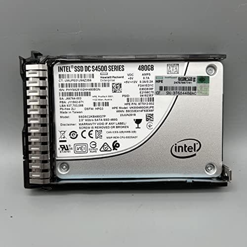 HPE Read Intensive - SSD - 480 GB - hot-swap - 2.5" SFF (6.4 cm SFF) - SATA 6Gb/s - with HPE Smart Carrier