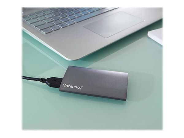 Intenso Extern Hårddisk 256GB 1.8″ SSD USB 3.0 – Grå