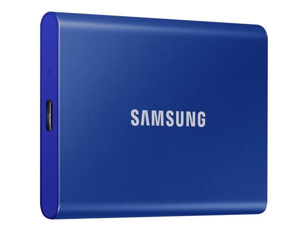 Samsung Portable T7 2TB SSD Hårddisk – MU-PC2T0H – Blå Metallic