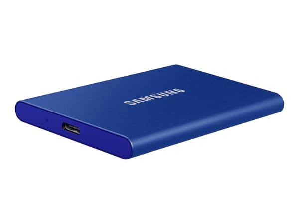 Samsung Portable T7 2TB SSD Hårddisk – MU-PC2T0H – Blå Metallic