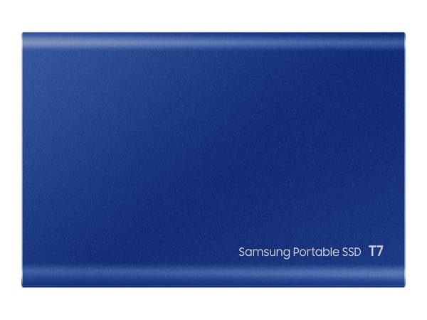 Samsung Portable T7 2TB SSD Hårddisk – MU-PC2T0H – Blå Metallic