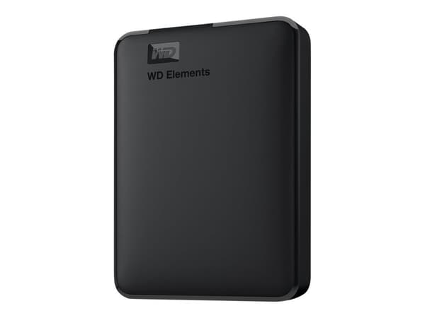 WD Elements Portable Extern 5TB Hårddisk – USB 3.0 – Svart