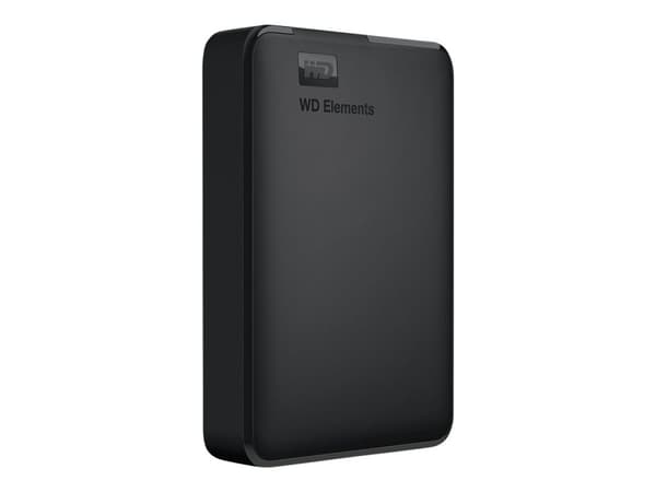 WD Elements Portable Extern 5TB Hårddisk – USB 3.0 – Svart