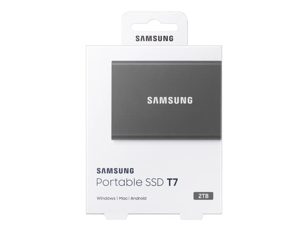 Samsung Portable SSD T7 2 TB Grå