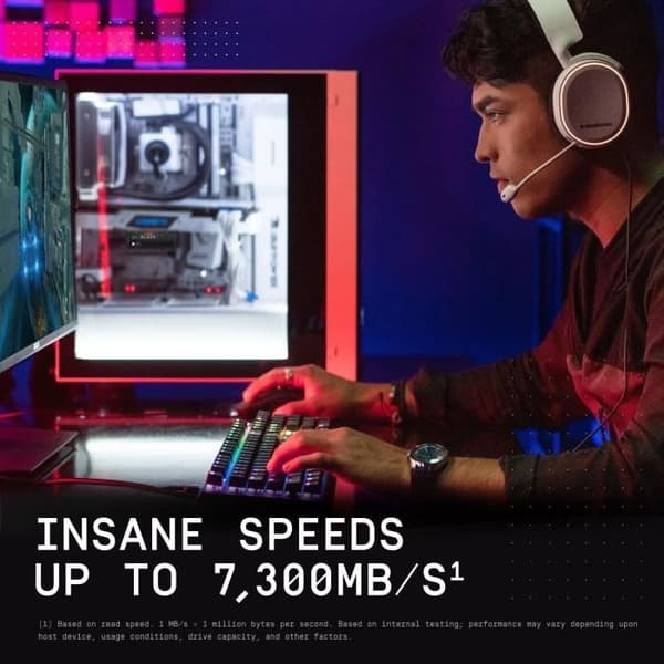 WESTERN DIGITAL SN850X hårddisk - NVME SSD - 2TB intern - M2-format med kylfläns - Svart