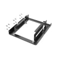 Miniatyrbillede 1 af 3: Hama installationsramme til 2x 2.5 SSD og HDD-harddiske i 3.5 slot