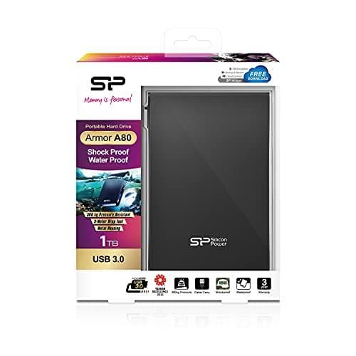 Silicon Power Armor A80 ekstern harddisk 1000 GB Sort