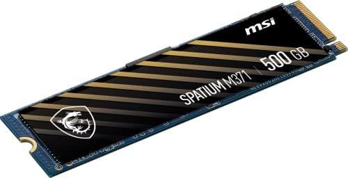 MSI SPATIUM M371 NVME M.2 intern SSD-disk 500 GB PCI Express 3.0