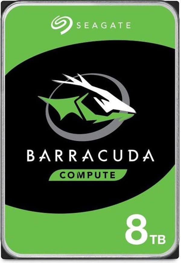 Seagate BarraCuda intern hårddisk 8 TB 5400 RPM 256 MB 3,5" Serial ATA III (ST8000DM004)