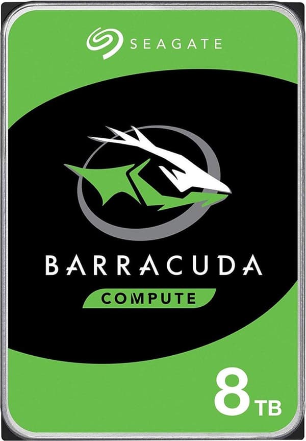 Seagate BarraCuda intern hårddisk 8 TB 5400 RPM 256 MB 3,5" Serial ATA III (ST8000DM004)