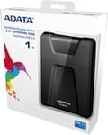 Miniatyrbillede 4 af 6: ADATA DashDrive Holdbar HD650 ekstern harddisk 1000 GB Sort