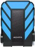 ADATA HD710P - Harddisk - 1 TB - ekstern (bærbar) - 2,5" (6,4 cm) - USB 3.1 - blå